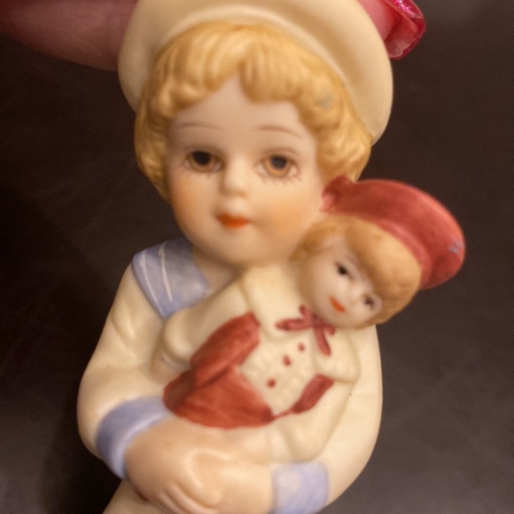 1988 Jan Hagara Vintage Bisque Figurine "Stephen" Hanging Mini Ornament O22330 - Picture 6 of 12